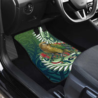 New Zealand Kea Bird Car Mats With Maori Koru Fern LT05 - Polynesian Pride