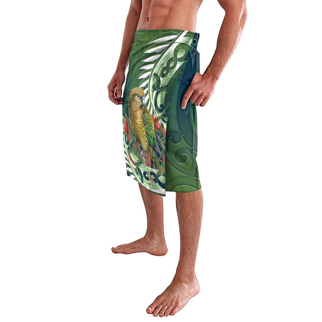 New Zealand Kea Bird Lavalava With Maori Koru Fern LT05 - Polynesian Pride