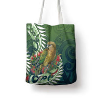 New Zealand Kea Bird Tote Bag With Maori Koru Fern - Polynesian Pride