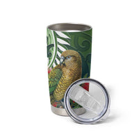 New Zealand Kea Bird Tumbler Cup With Maori Koru Fern LT05 - Polynesian Pride