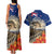 New Zealand ANZAC Day Couples Matching Tank Maxi Dress and Hawaiian Shirt The Lonesome Pine With Soldier Fern LT05 - Polynesian Pride