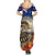 New Zealand ANZAC Day Family Matching Summer Maxi Dress and Hawaiian Shirt The Lonesome Pine With Soldier Fern LT05 - Polynesian Pride