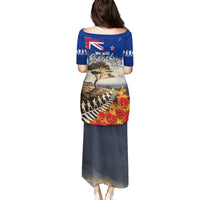 New Zealand ANZAC Day Puletasi The Lonesome Pine With Soldier Fern LT05 - Polynesian Pride