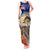 New Zealand ANZAC Day Tank Maxi Dress The Lonesome Pine With Soldier Fern LT05 Women Blue - Polynesian Pride