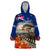 New Zealand ANZAC Day Wearable Blanket Hoodie The Lonesome Pine With Soldier Fern LT05 One Size Blue - Polynesian Pride