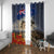 New Zealand ANZAC Day Window Curtain The Lonesome Pine With Soldier Fern LT05 With Grommets Blue - Polynesian Pride