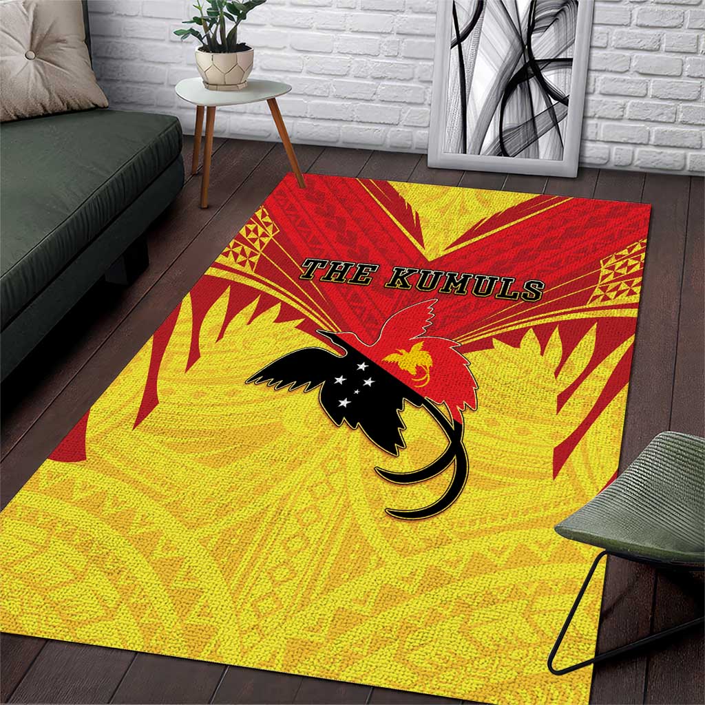 Papua New Guinea Rugby Area Rug Kumuls Heritage