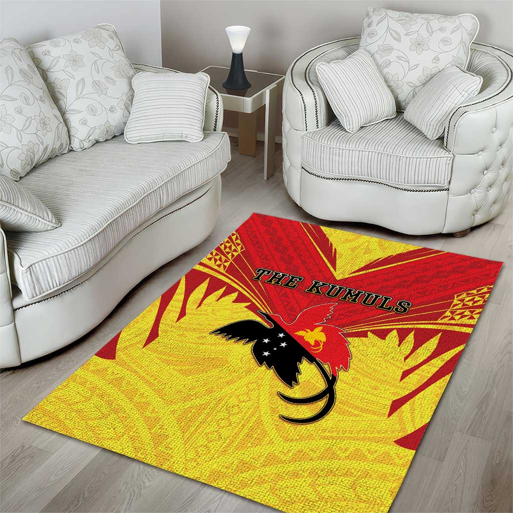 Papua New Guinea Rugby Area Rug Kumuls Heritage