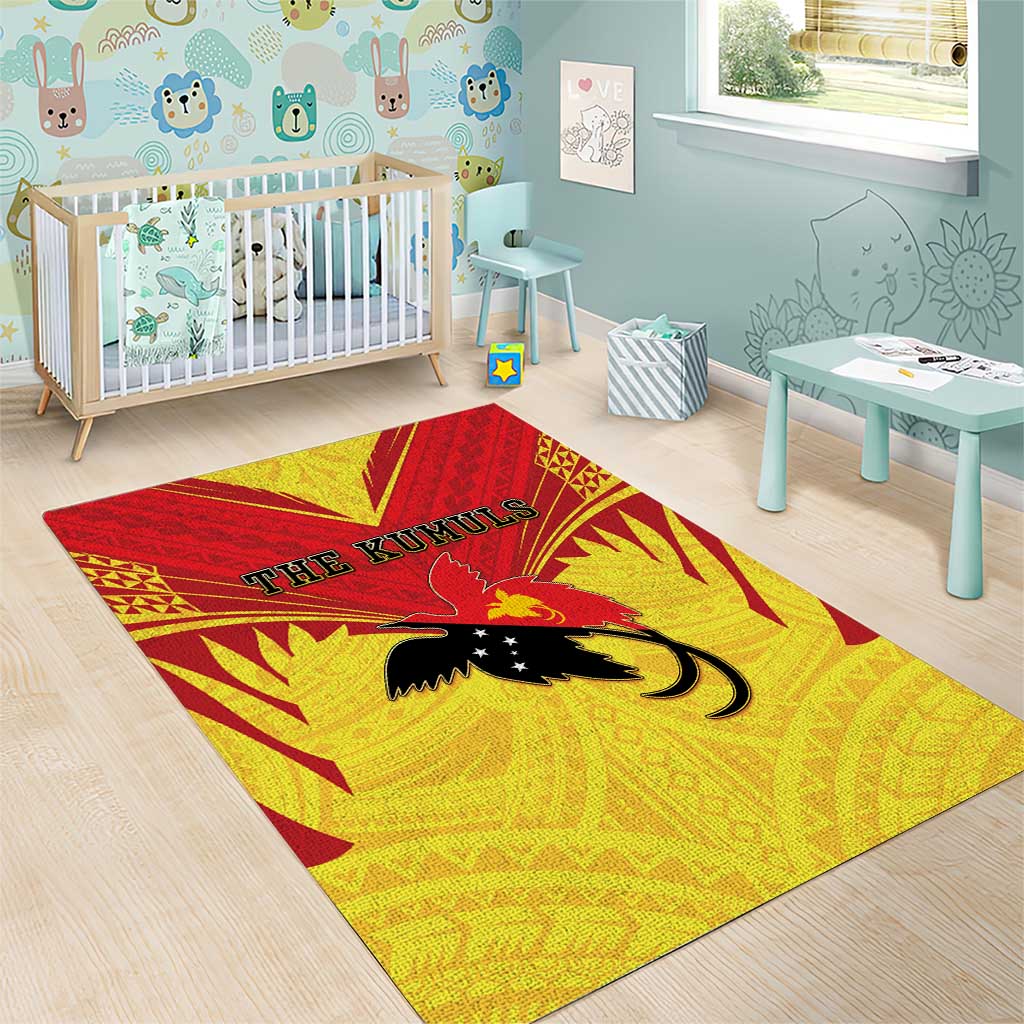 Papua New Guinea Rugby Area Rug Kumuls Heritage