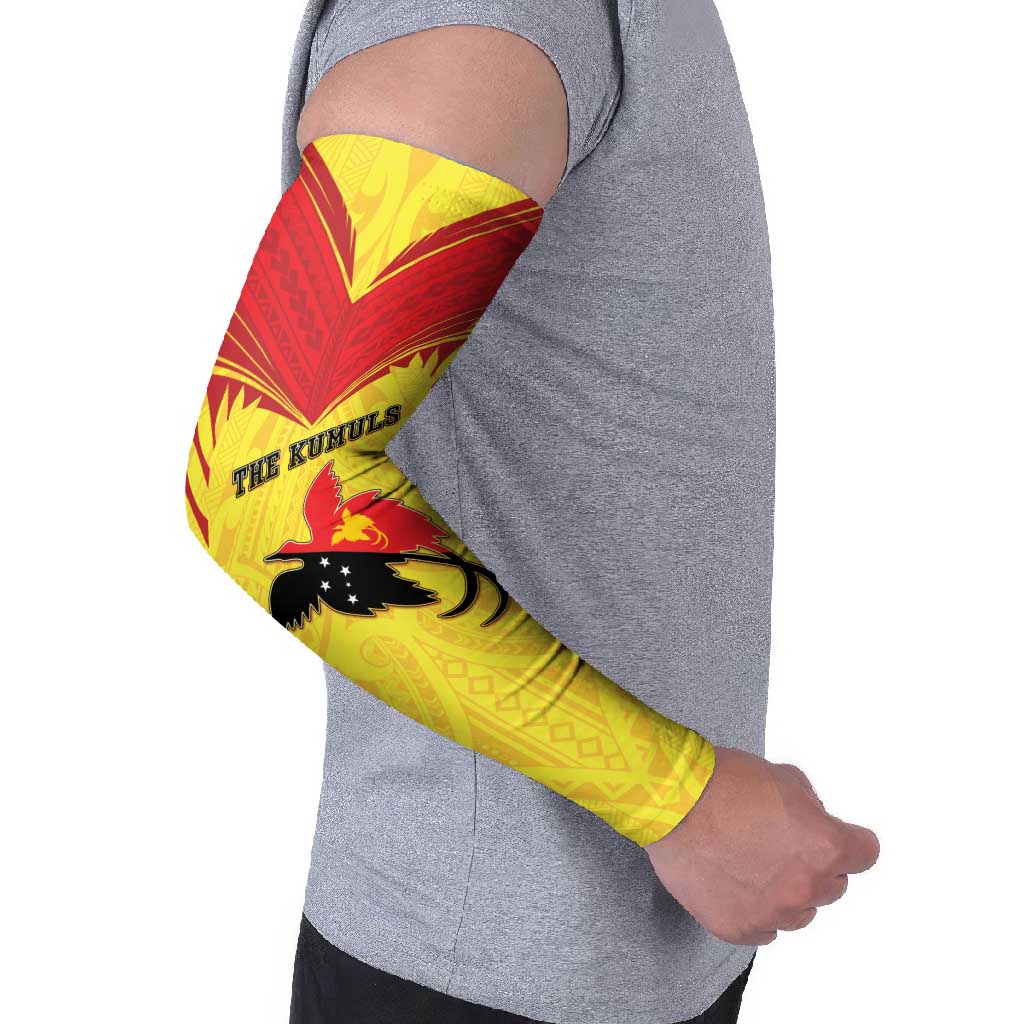 Papua New Guinea Rugby Custom Arm Sleeves Kumuls Heritage LT05 - Polynesian Pride