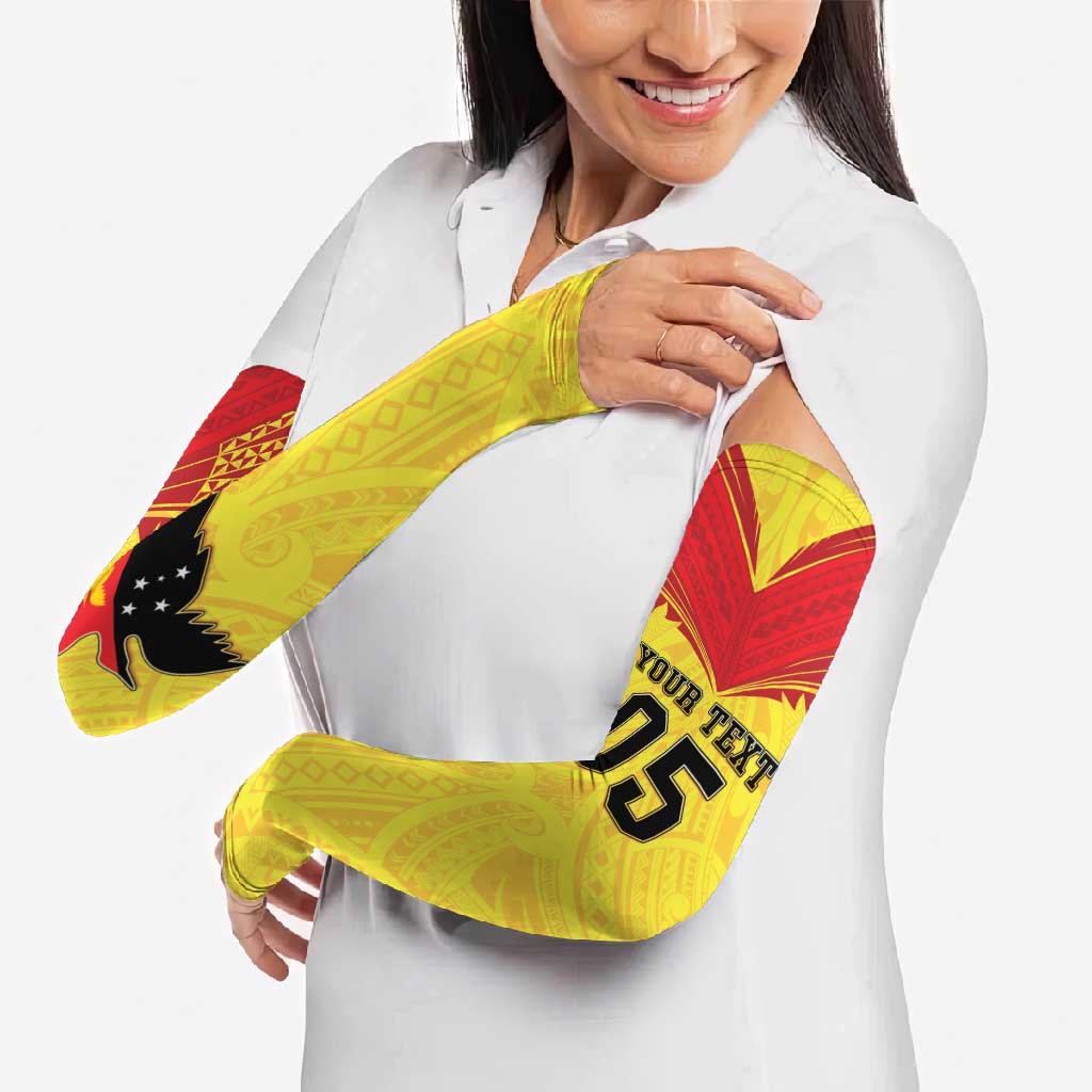 Papua New Guinea Rugby Custom Arm Sleeves Kumuls Heritage LT05 - Polynesian Pride
