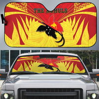 Papua New Guinea Rugby Auto Sun Shade Kumuls Heritage LT05 Yellow - Polynesian Pride