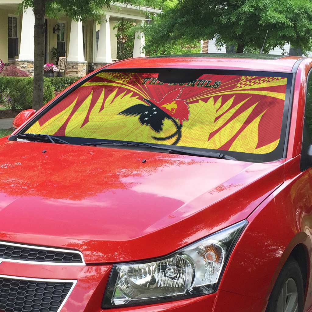 Papua New Guinea Rugby Auto Sun Shade Kumuls Heritage LT05 - Polynesian Pride