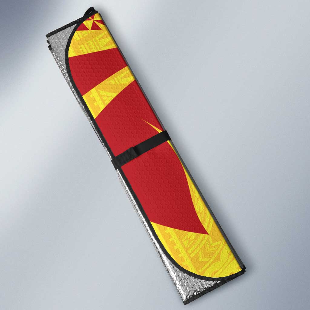 Papua New Guinea Rugby Auto Sun Shade Kumuls Heritage LT05 - Polynesian Pride