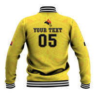 Papua New Guinea Rugby Custom Baseball Jacket Kumuls Heritage LT05 - Polynesian Pride