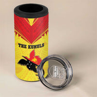 Papua New Guinea Rugby Custom 4 in 1 Can Cooler Tumbler Kumuls Heritage LT05 - Polynesian Pride