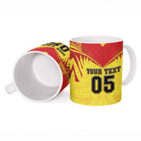 Papua New Guinea Rugby Custom Ceramic Mug Kumuls Heritage LT05 - Polynesian Pride