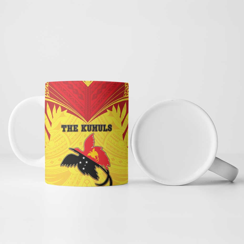 Papua New Guinea Rugby Custom Ceramic Mug Kumuls Heritage LT05 - Polynesian Pride