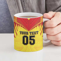 Papua New Guinea Rugby Custom Ceramic Mug Kumuls Heritage LT05 - Polynesian Pride