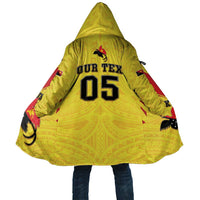 Papua New Guinea Rugby Custom Cloak Kumuls Heritage LT05 Unisex Yellow - Polynesian Pride