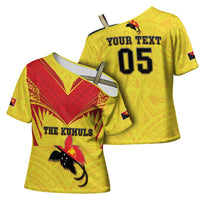 Papua New Guinea Rugby Custom Cross Shoulder Shirt Kumuls Heritage LT05 - Polynesian Pride