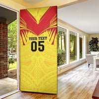 Papua New Guinea Rugby Custom Door Cover Kumuls Heritage LT05 - Polynesian Pride