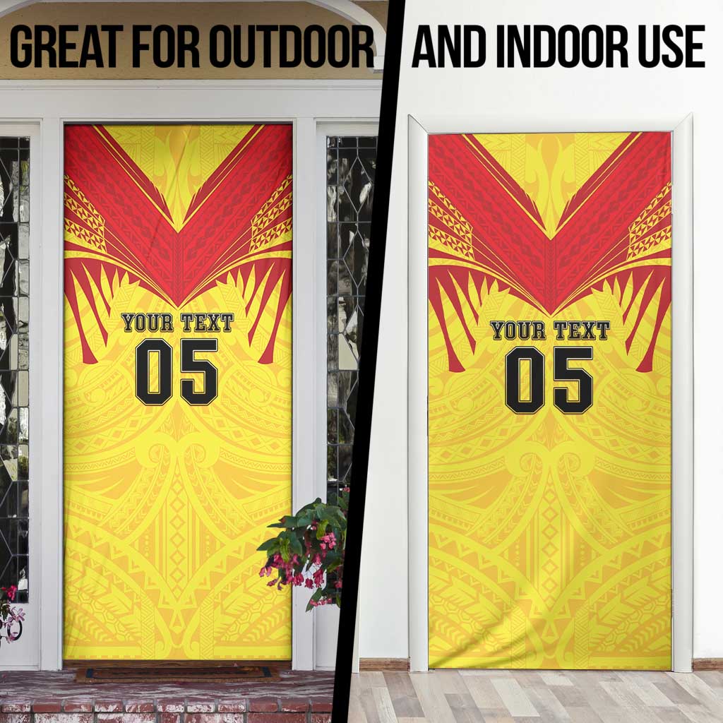 Papua New Guinea Rugby Custom Door Cover Kumuls Heritage LT05 - Polynesian Pride