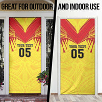 Papua New Guinea Rugby Custom Door Cover Kumuls Heritage LT05 - Polynesian Pride