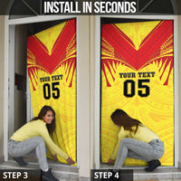 Papua New Guinea Rugby Custom Door Cover Kumuls Heritage LT05 - Polynesian Pride