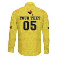 Papua New Guinea Rugby Custom Family Matching Off Shoulder Maxi Dress and Hawaiian Shirt Kumuls Heritage