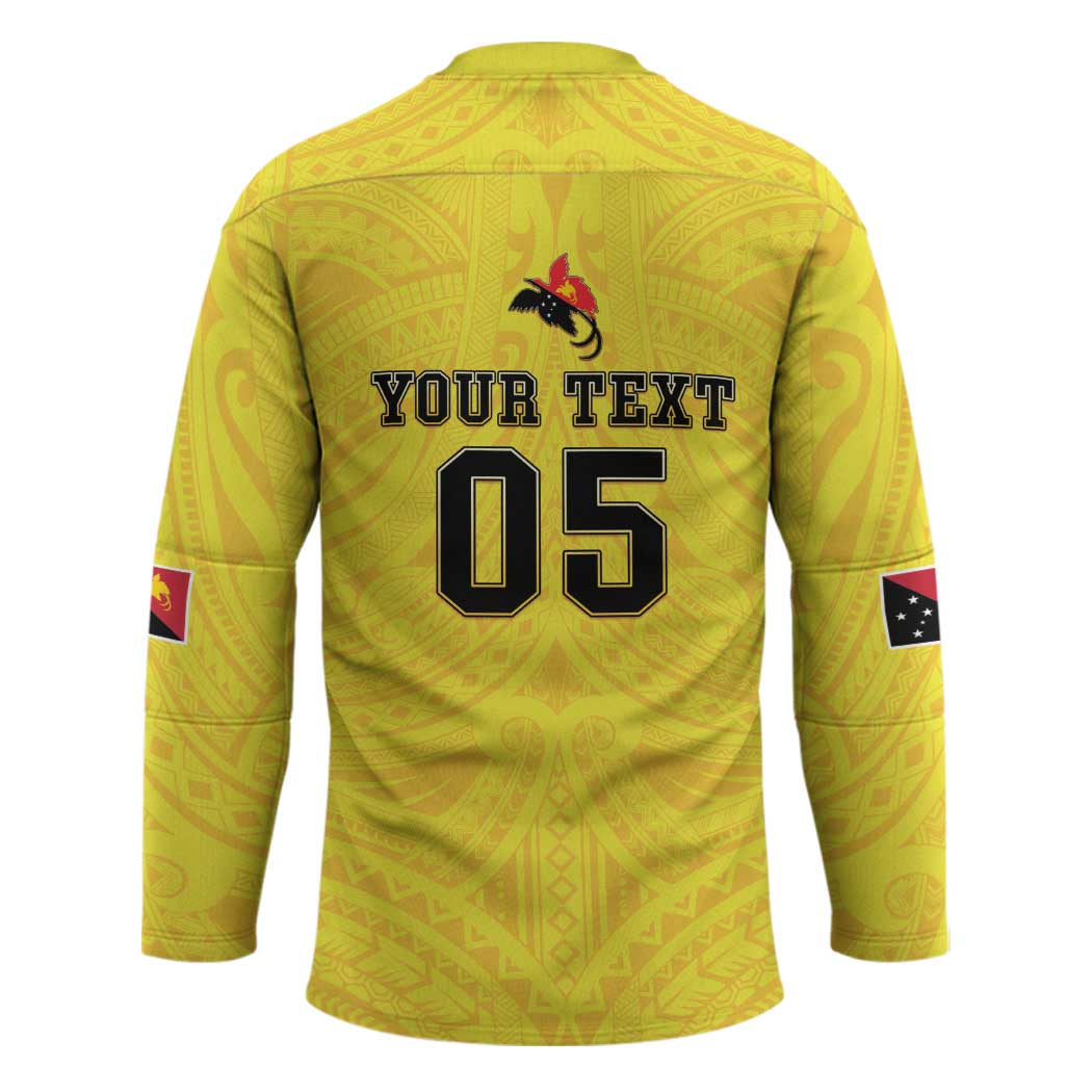 Papua New Guinea Rugby Custom Hockey Jersey Kumuls Heritage LT05 - Polynesian Pride