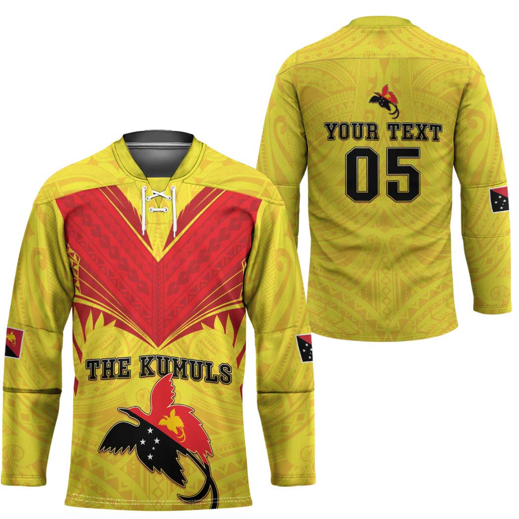 Papua New Guinea Rugby Custom Hockey Jersey Kumuls Heritage LT05 - Polynesian Pride