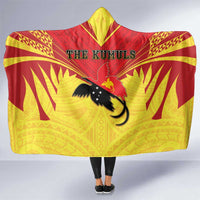 Papua New Guinea Rugby Hooded Blanket Kumuls Heritage LT05 One Size Yellow - Polynesian Pride