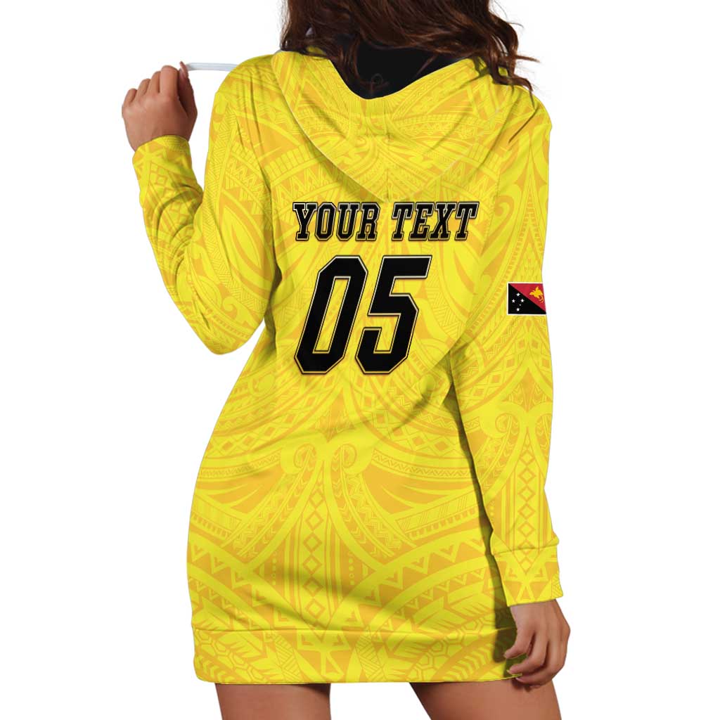 Papua New Guinea Rugby Custom Hoodie Dress Kumuls Heritage LT05 - Polynesian Pride