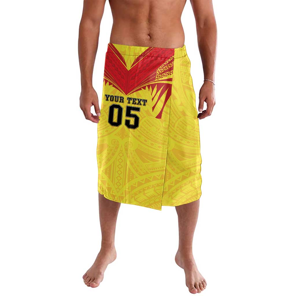 Papua New Guinea Rugby Custom Lavalava Kumuls Heritage LT05 Yellow - Polynesian Pride