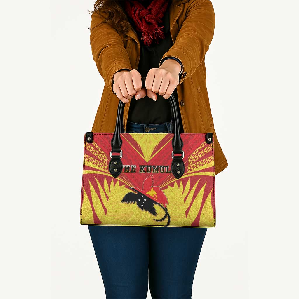 Papua New Guinea Rugby Leather Bag Kumuls Heritage LT05 - Polynesian Pride