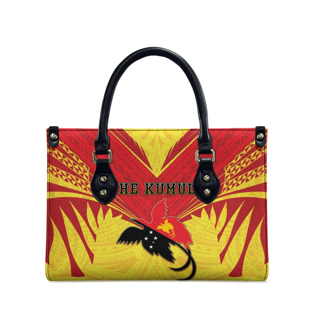 Papua New Guinea Rugby Leather Bag Kumuls Heritage LT05 - Polynesian Pride