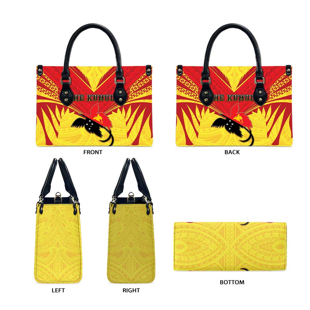 Papua New Guinea Rugby Leather Bag Kumuls Heritage LT05 - Polynesian Pride