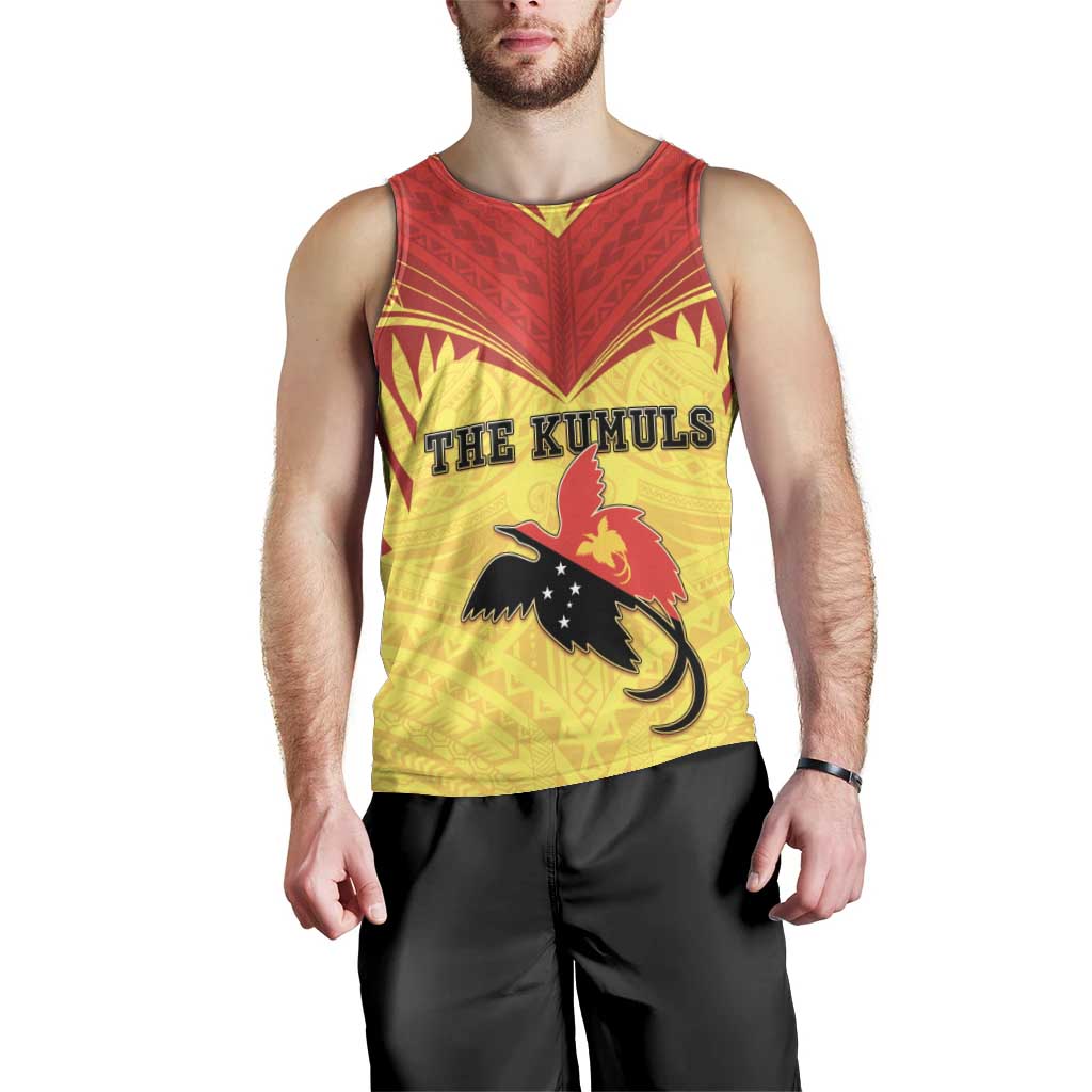 Papua New Guinea Rugby Custom Men Tank Top Kumuls Heritage LT05 - Polynesian Pride