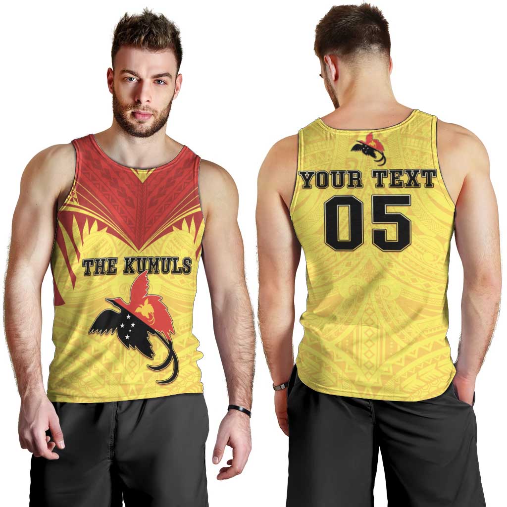 Papua New Guinea Rugby Custom Men Tank Top Kumuls Heritage LT05 - Polynesian Pride