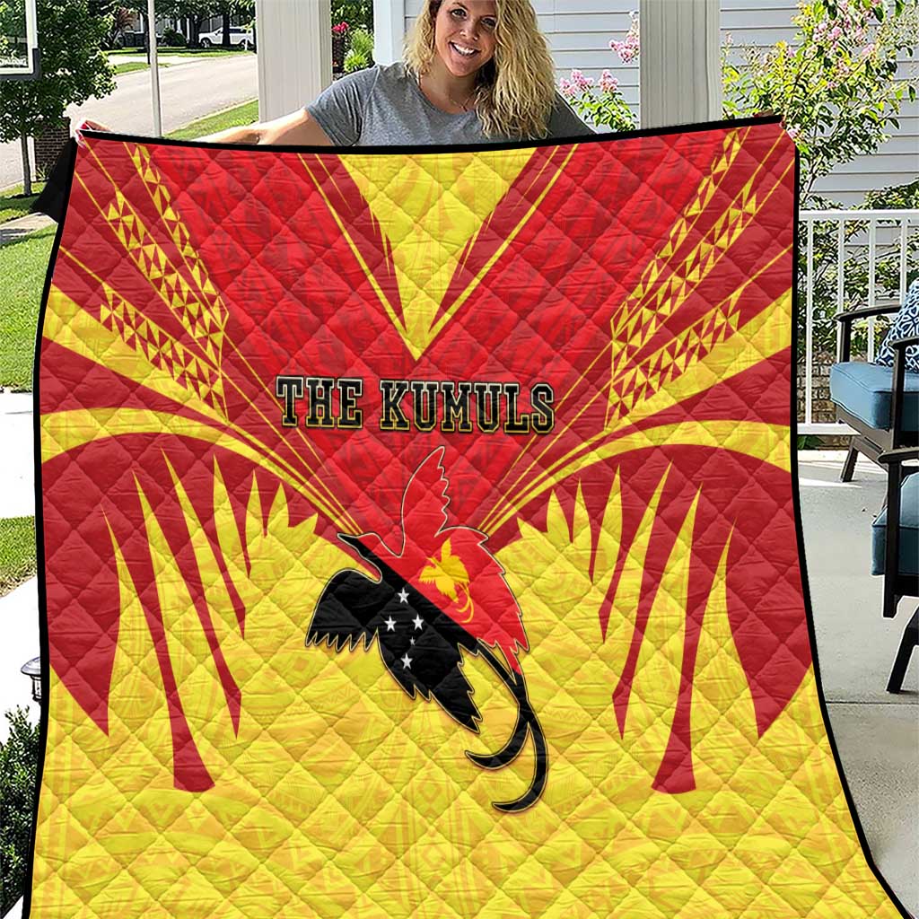 Papua New Guinea Rugby Quilt Kumuls Heritage LT05 Yellow - Polynesian Pride