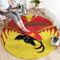 Papua New Guinea Rugby Round Carpet Kumuls Heritage LT05 - Polynesian Pride