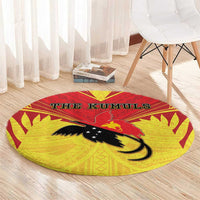 Papua New Guinea Rugby Round Carpet Kumuls Heritage LT05 - Polynesian Pride