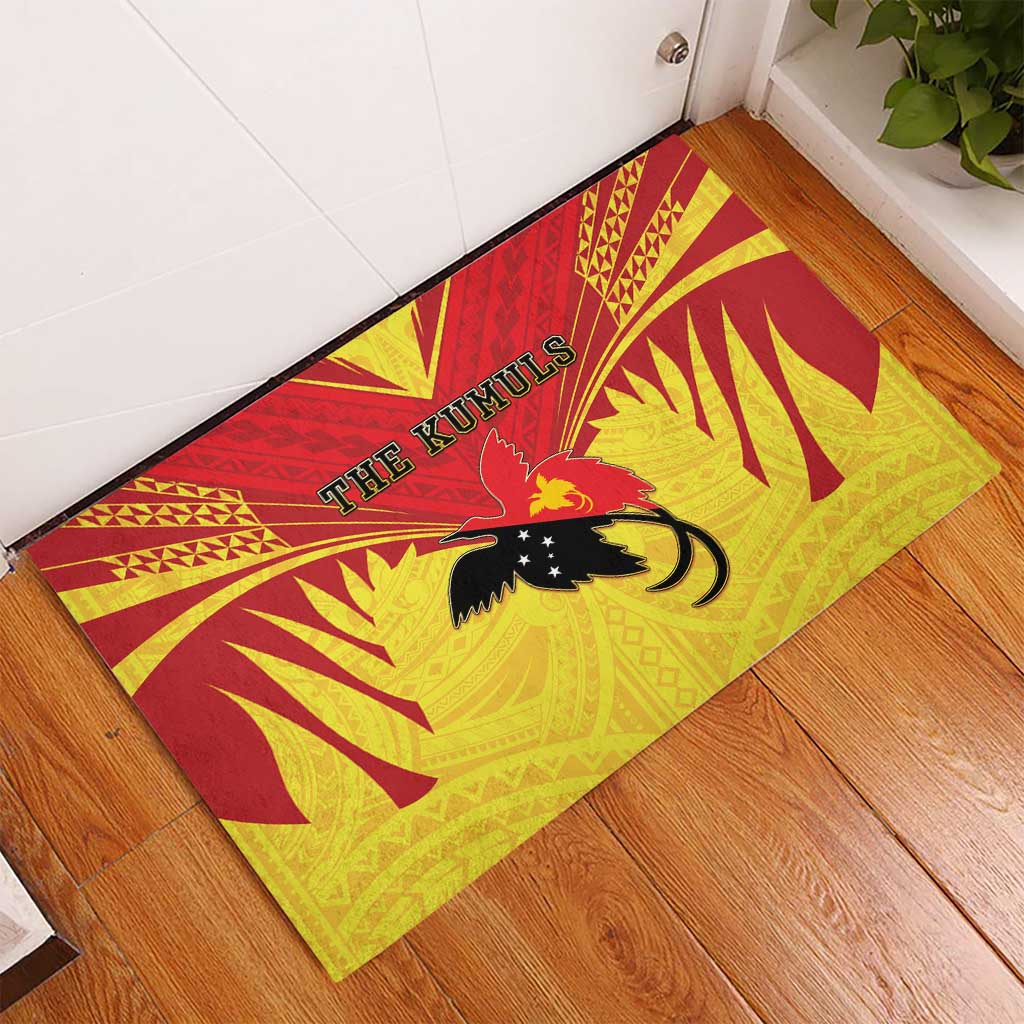 Papua New Guinea Rugby Rubber Doormat Kumuls Heritage LT05 - Polynesian Pride
