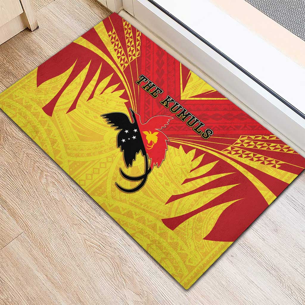 Papua New Guinea Rugby Rubber Doormat Kumuls Heritage LT05 - Polynesian Pride