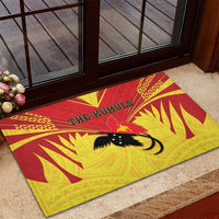 Papua New Guinea Rugby Rubber Doormat Kumuls Heritage LT05 - Polynesian Pride