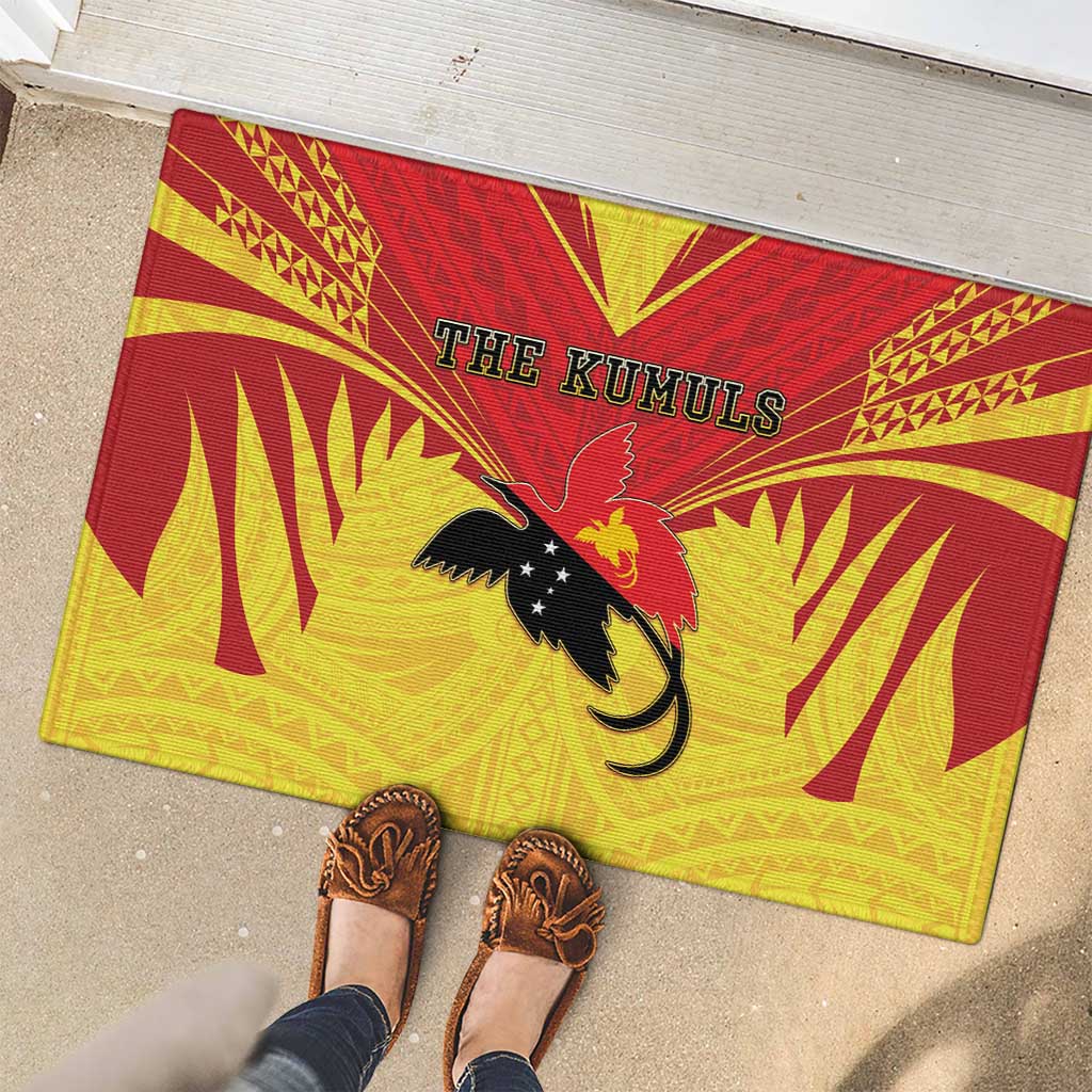 Papua New Guinea Rugby Rubber Doormat Kumuls Heritage LT05 - Polynesian Pride