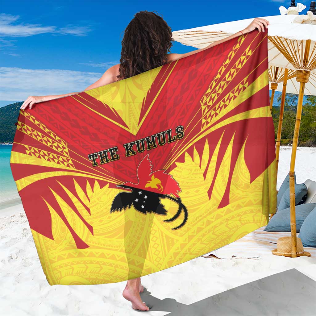 Papua New Guinea Rugby Sarong Kumuls Heritage LT05 One Size 44 x 66 inches Yellow - Polynesian Pride