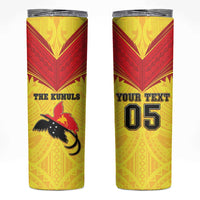 Papua New Guinea Rugby Custom Skinny Tumbler Kumuls Heritage