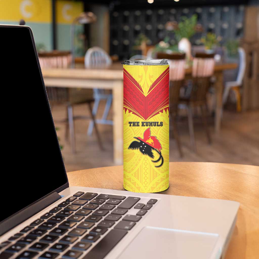 Papua New Guinea Rugby Custom Skinny Tumbler Kumuls Heritage